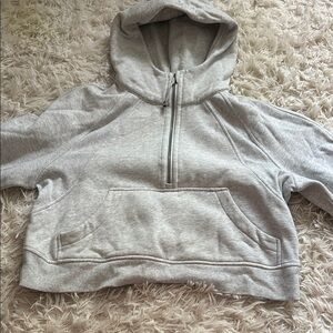 Lululemon Scuba Gray Half-Zip Hoodie